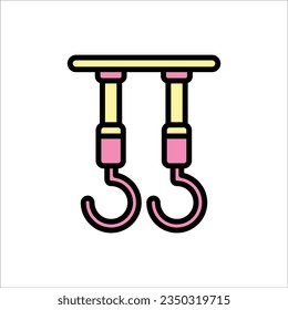Ilustración del vector de iconos de gancho