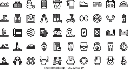 Pilates icons High-Quality Vector Icons Collection with Editable Stroke. Ideal for Professional and Creative Projects.