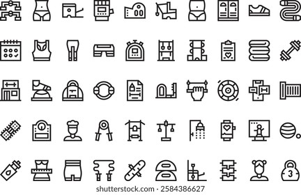 Pilates icons High-Quality Vector Icons Collection with Editable Stroke. Ideal for Professional and Creative Projects.