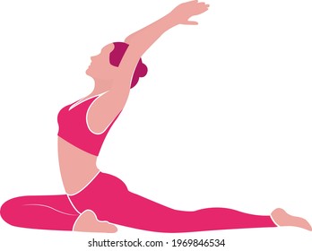 pilates logo design, Sitting Pose Pilates Woman logo