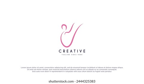 Pilates logo design vector illustration.