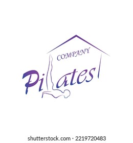 Pilates logo and house design, which means pilates place