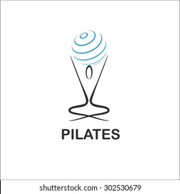 Pilates Logo Template