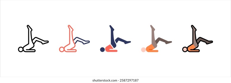 Pilates Multi Style Icon Set