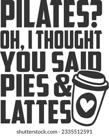 Pilates Oh Pensé Que Dijiste Pies Y Lattes - Bolsa De Toque