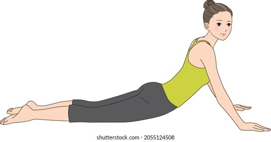 Pilates, Pose Illustration, Neck Roll