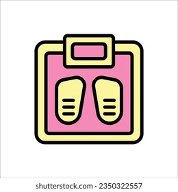 Pilates Scales Icon Vector Illustration