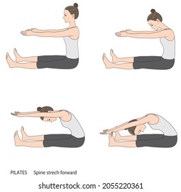 Pilates sequence, Spine stretch forward