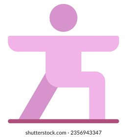 Pilates Session Icon Illustration puede utilizarse para aplicaciones web, infografía, etc