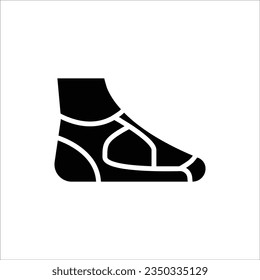 Pilates Sock Filled Icon Vector Illustration