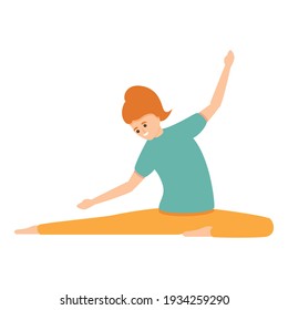 Pilates training icon. Cartoon of pilates training vector icon for web design isolated on white background