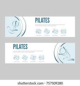 Pilates web banners