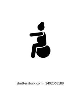 Pilates, yoga, ball, mother, maternal icon. Element of maternity icon. Premium quality graphic design icon. Signs and symbols collection icon for websites, web design, mobile app