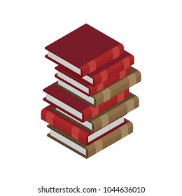 Pile of books. lot of book. Vector illustration
