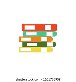 pile of books colored icon. Element of school icon for mobile concept and web apps. Detailed pile of books icon can be used for web and mobile. Simple icon on white background