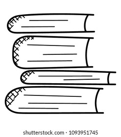 
A pile of books concept of education and study
