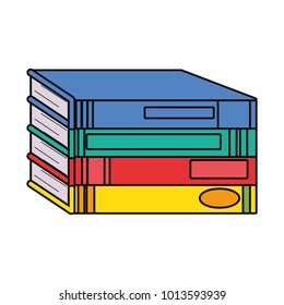 pile of books design