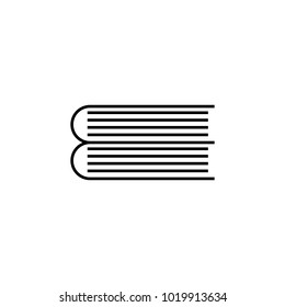 pile of books icon. Element for mobile concept and web apps. Thin line  icon for website design and development, app development. Premium icon on white background on white background