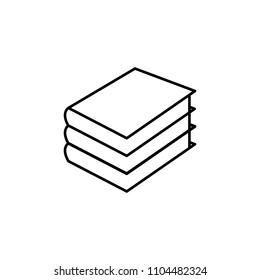 pile of books icon. Element of web icon for mobile concept and web apps. Thin line pile of books icon can be used for web and mobile. Premium icon on white background