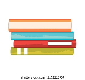 pile of books icon isolated