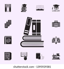 pile of books icon. Library icons universal set for web and mobile