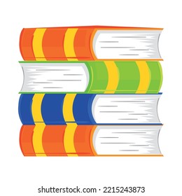 pile of books isolated icon