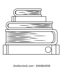 pile books library icon