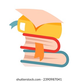 Pile Of Books Vector Illustration