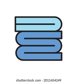 Pile of Carpets Icon Vector Illustration