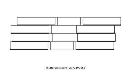 Pile of cash flat monochrome isolated vector object. Savings. Banknotes. Editable black and white line art drawing. Simple outline spot illustration for web graphic design