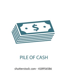 pile of cash icon
