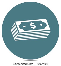 pile of cash icon
