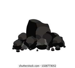 Pile of charcoal, Coal