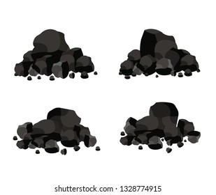 Pile of charcoal, Coal