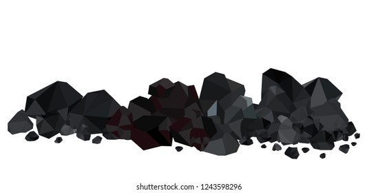 Pile of charcoal,coal