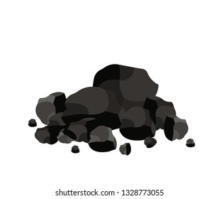 Pile Charcoal Coal Stock Vector (Royalty Free) 1328774918 | Shutterstock