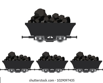 Coal Wagon Royalty Free Stock SVG Vector and Clip Art