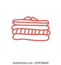 pile of clothes logotype clothing store logo clothes icon for web design or company isolated vector illustration Eps