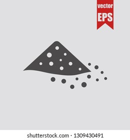 Pile of coal icon.Vector illustration.