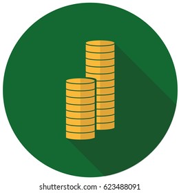 Pile of coins
