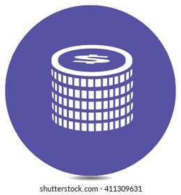 icono de pila de monedas
