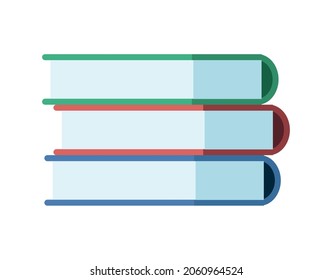 pile of colors books supplies icons
