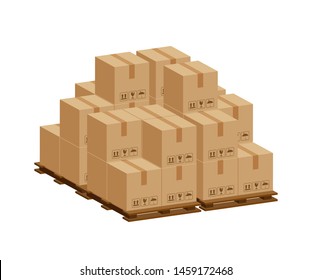 Download Boxes On Pallet Images Stock Photos Vectors Shutterstock PSD Mockup Templates