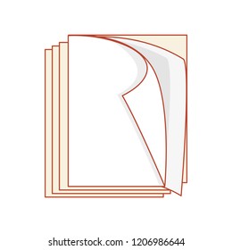 pile of document file isolated icon