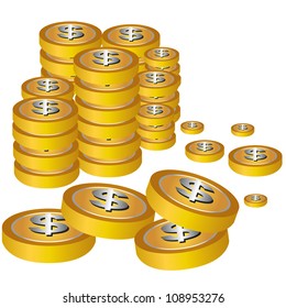 pile of dollar coin