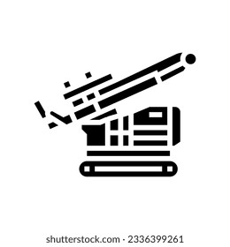 pile driver civil engineer glyph icon vector. pile driver civil engineer sign. isolated symbol illustration