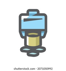 Pile driver Hammer Vector icon Cartoon illustration.