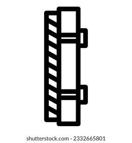 Pile drywall icon outline vector. Wall plaster. Paint home