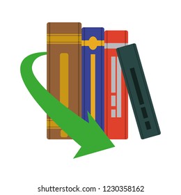 pile ebooks with arrow download
