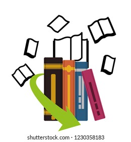 pile ebooks with arrow download